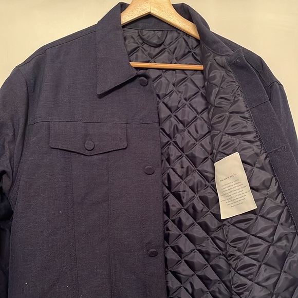 Matthew Miller quilted monochrome shirt jacket - Picture 2 of 3